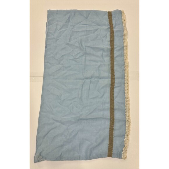 Simply Noelle Silk Blend Scarf Shawl Blue - Picture 2 of 7